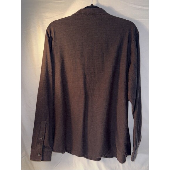 32 Degrees Heat Long Sleeve Button Up Shirt, Black, Size Large, RN165550 - Picture 4 of 8